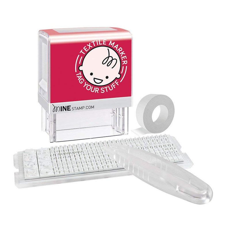 Mine Consolidated Stamp Mine Personalized Stamp Kit, Black, 2.9" x 1" x 2.3" - Image 1